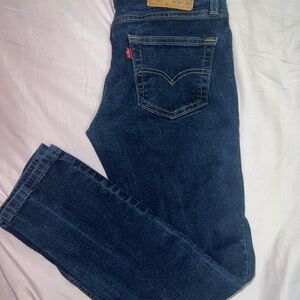 Levi's Men's Dark Blue Straight Leg Jeans